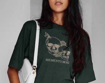 Memento Mori Dark Academia Skeleton Sweatshirt EGirl Clothing Indie Clothing Mall Goth Clothing Skeleton Shirt Indie Clothes Grunge Clothing