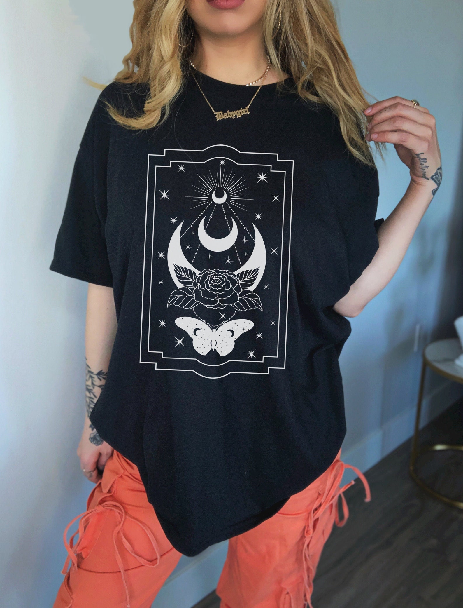 Boho Mystical Shirt Alt Clothing Indie Clothes Popular Right | Etsy