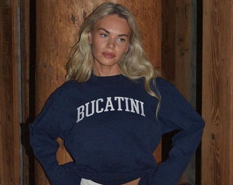 Bucatini Sweatshirt - Italian Sweatshirt for Pasta Fans, Foodies, Al Dente Admirers, and Italian Food Enthusiasts. Show Your Love of Italy.