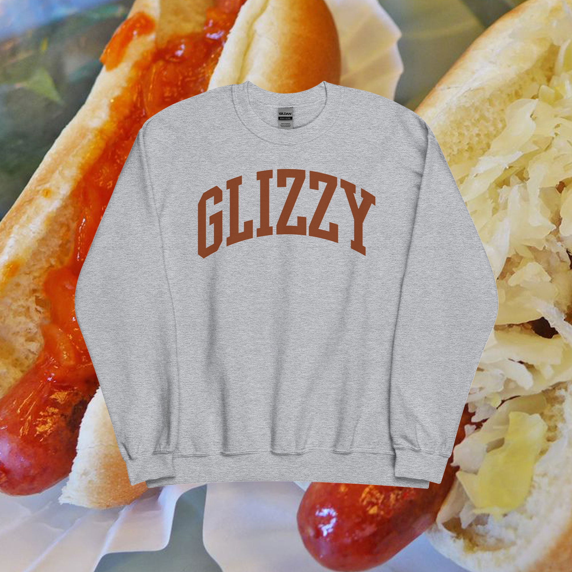 Glizzy Hot Dog Sweatshirt Gift for Foodies, Food Lovers, Trendsetters