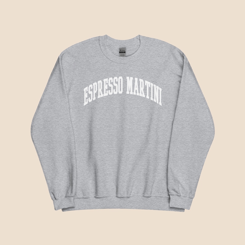 Espresso Martini Sweatshirt, Gift for Her, Foodies, Vodka Lovers, Coffee Lover, Espresso Lover, Gifts For Her, Trending Now!