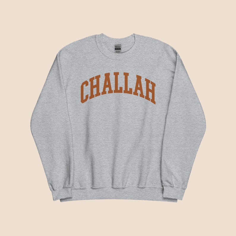 Challah Bread Sweatshirt Perfect Jewish Gift for Foodies, Shabbat Celebrations, Hanukkah, Kosher-Friendly, Trending Women's Gift, Israel. image 1