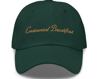 Continential Breakfast Dad hat Cadeau voor haar, Foodie, Ontbijtliefhebber, Croissant, Muffin, Trending Now, Cadeau voor hem