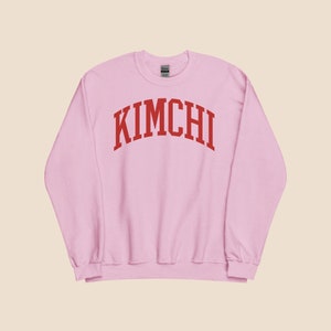 Kimchi Sweatshirt - Cute Oversized Unisex Crewneck, A Perfect Gift for Korean Food Lovers, Korea Enthusiasts, and Asian Food Fans.