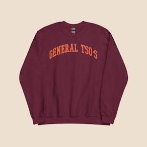 General Tso&#39;s Chicken Sweatshirt – Unisex Funny Chinese Takeout Foodie Crewneck Gift for Asian Cuisine Lovers