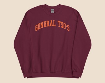 General Tso's Chicken Sweatshirt – Unisex Funny Chinese Takeout Foodie Crewneck Gift for Asian Cuisine Lovers