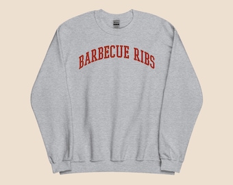 Barbecue Unisex Sweatshirt – Söt tröja för grillmästare, BBQ-älskare, sydstatsstil och sommarmatlagningsvibbar