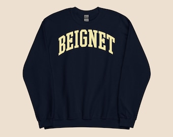 Beignet Sweatshirt – Cute French Quarter Crewneck for New Orleans Foodies & Powdered Sugar Lovers