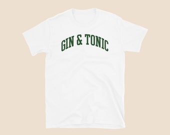 Gin & Tonic T-shirt - Cocktail Lover Tee - Mixoloog Mode