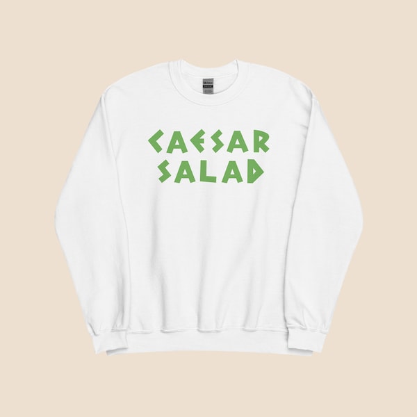 Caesar Salad Crewneck Sweatshirt - Vegan & Vegetarian Friendly - Unique Foodie Gift