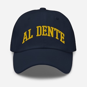 Al Dente Dad Hat - Gift for Pasta-Loving Italian Foodies, Ideal for Chefs, Cooks, and Italy Enthusiasts