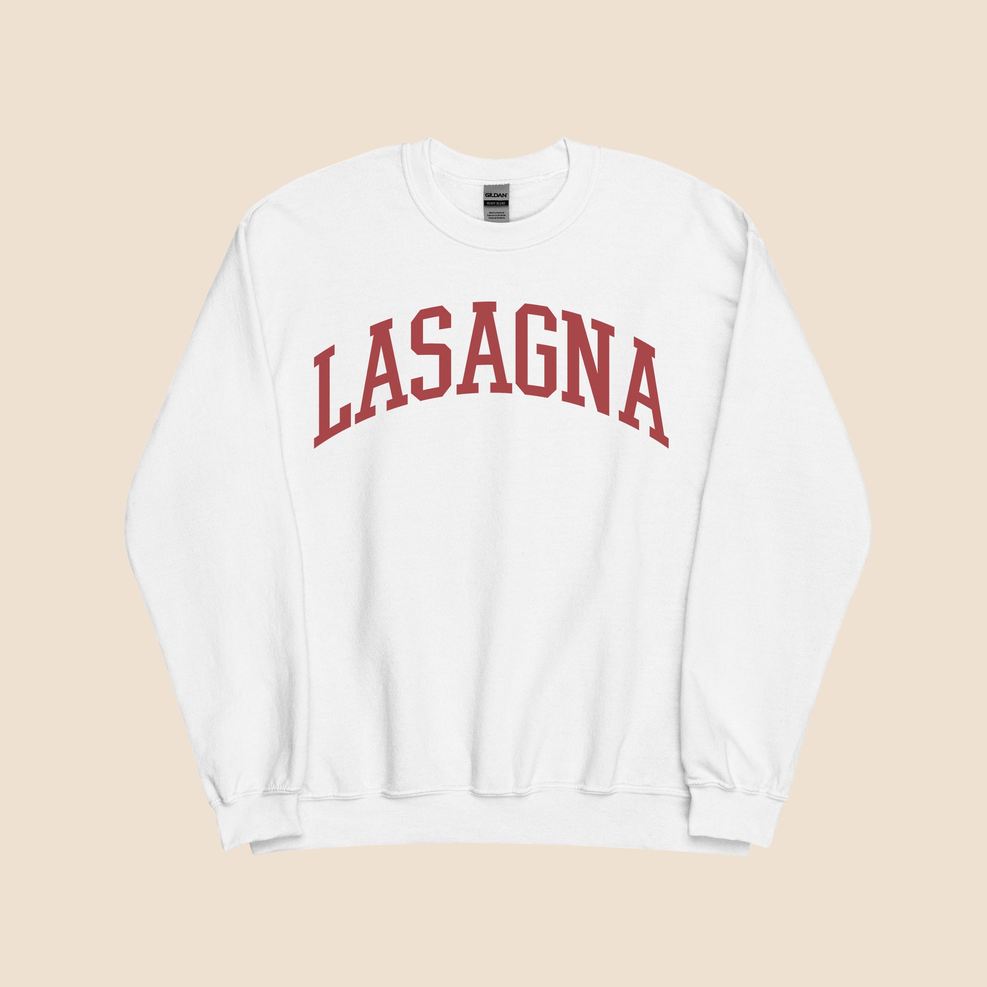 Lasagna Lover Italian Food Gift For Foodies, Italy Lovers, & Pasta Fans, Oversized Unisex Sweatshirt