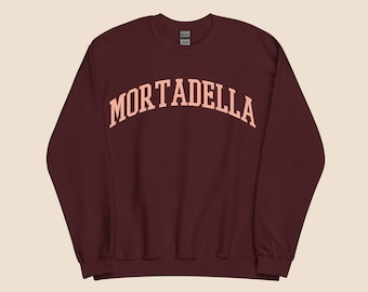 Mortadella Sweatshirt - Gift for Italian Charcuterie Food Lovers, Oversized and Soft, Ideal for Foodies and Italy lovers, Unisex sweatshirt