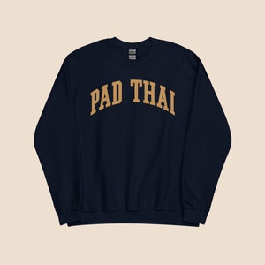 Pad Thai-sweater: ideaal cadeau voor fijnproevers die van de Thaise keuken houden, Thailand, geweldig cadeau voor haar, liefhebber van Aziatisch eten, noedelfan.
