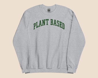 Plantaardig sweatshirt met ronde hals - Veganistische levensstijl - Eco Fashion