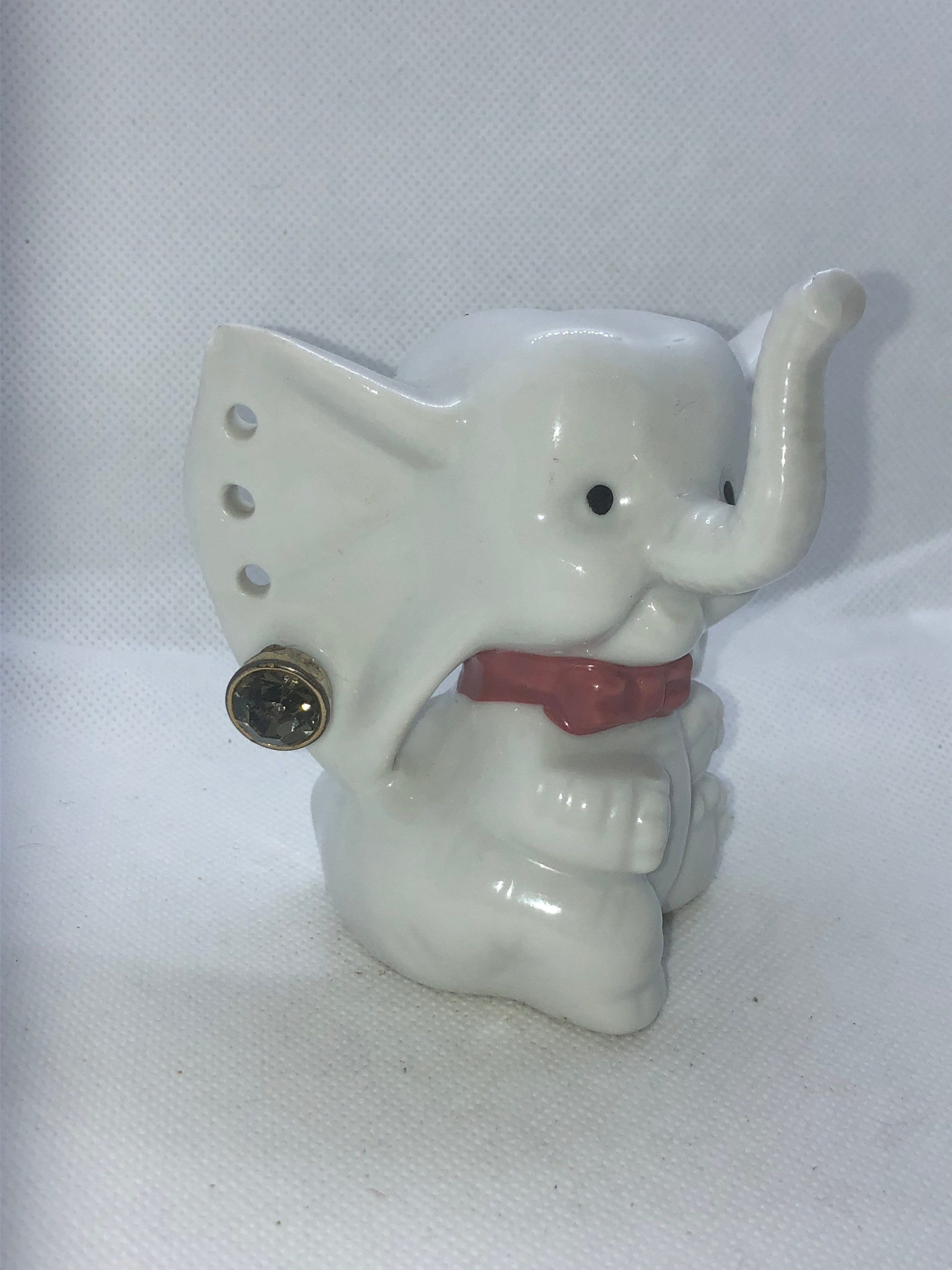 Vintage elephant jewelry organizer earring ring holder Etsy