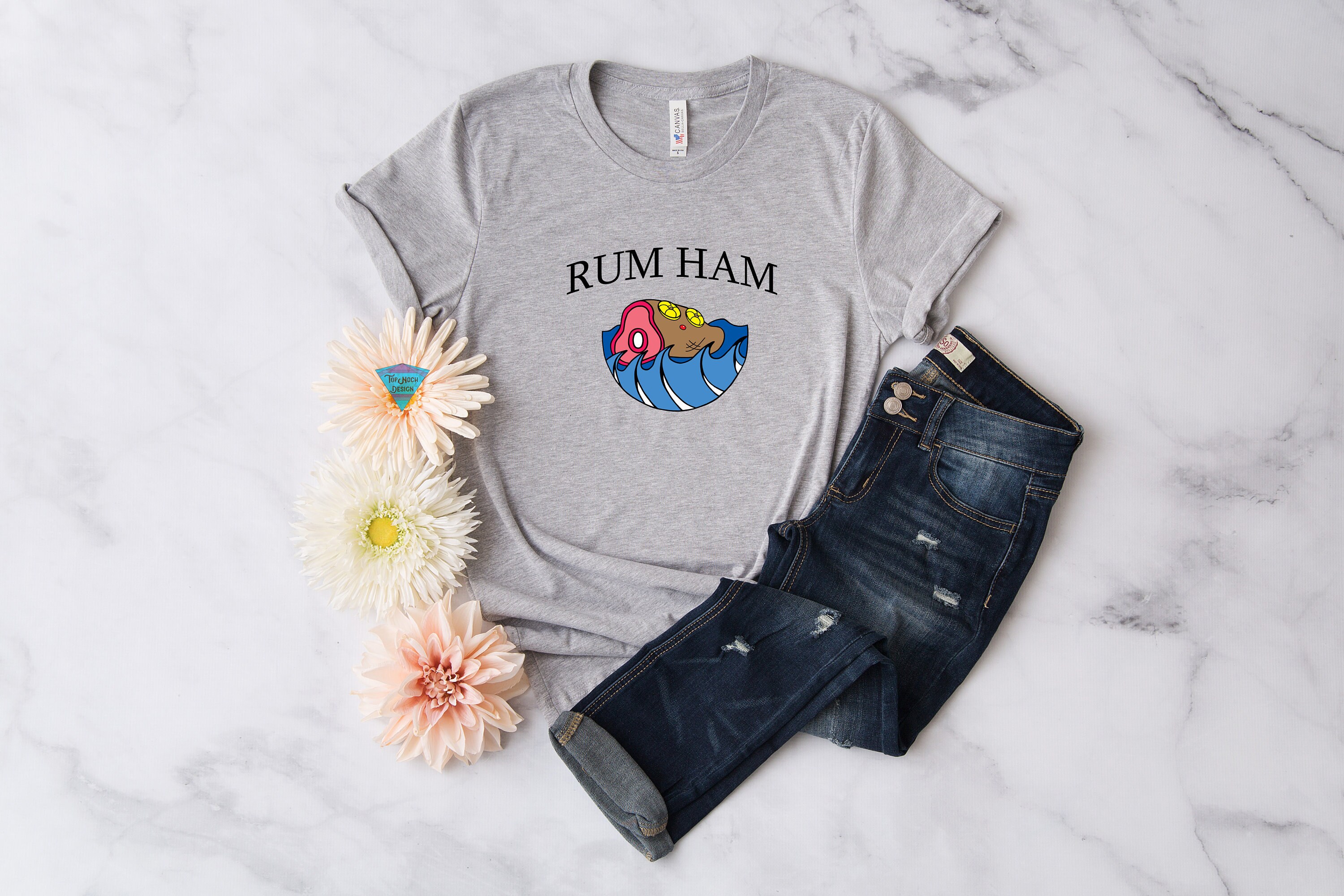 Camiseta de jamón de ron inspirada en siempre soleado en Etsy