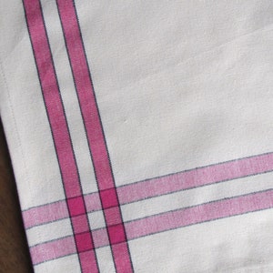 Dunroven House Hot Pink Stripe Tea Towel