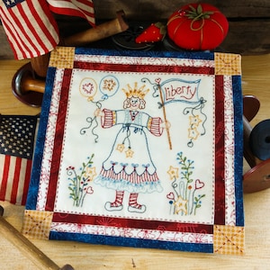 Lady Liberty - Machine Embroidery Kit