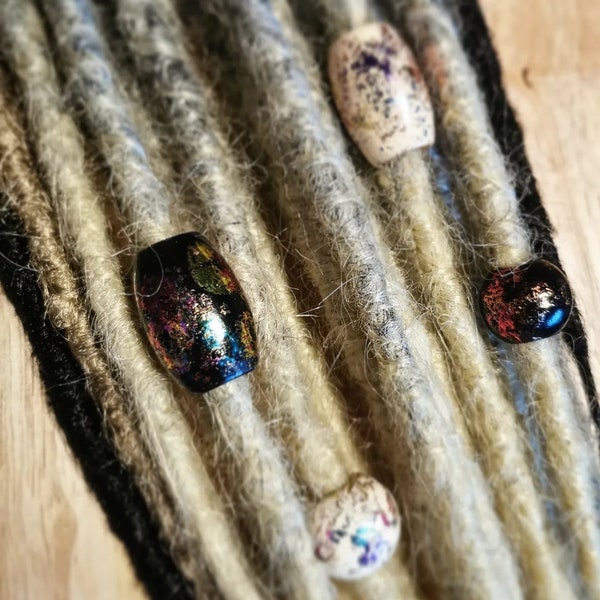 Rainbow dreadlock bead