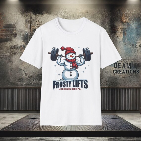Funny Weightlifting Snowman Christmas Gift For Fitness Lover Funny Weightlifting Snowman Christmas Gift For Fitness Lover