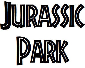 Jurassic Park Font Etsy
