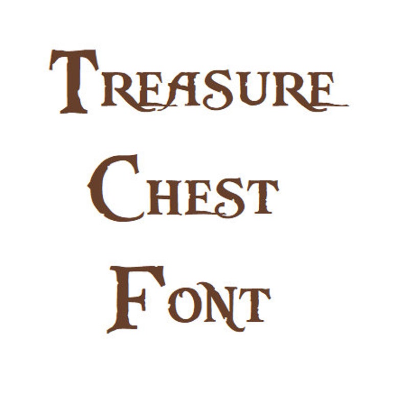 Treasure Chest Font Package Cross Stitch Pattern PDF Etsy España