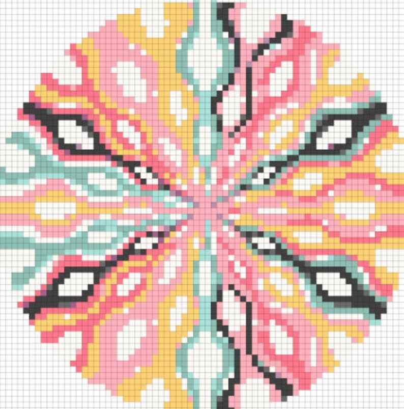 Aster Ornament Round Cross Stitch Pattern Pdf Cross Stitch Art Collectibles Winedownvilla Com
