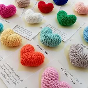 Regalo di pronta guarigione, pensieri di guarigione, regalo per intervento chirurgico, gettone tascabile, invio di un abbraccio, regalo per pensare a te, regalo per l'ansia