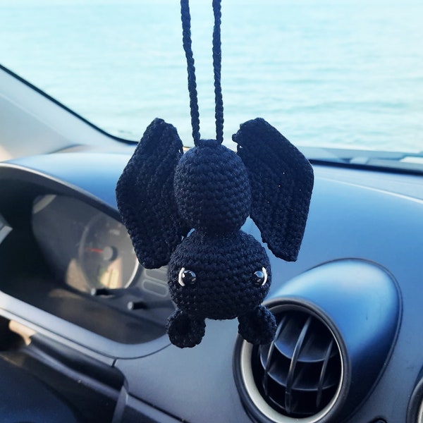 Bat, Car Hanging Accessories For All,  Car Charm, Car Decor, Rear View Mirror, Bag Ornament, Key Chain, Birthday's Day Gift.