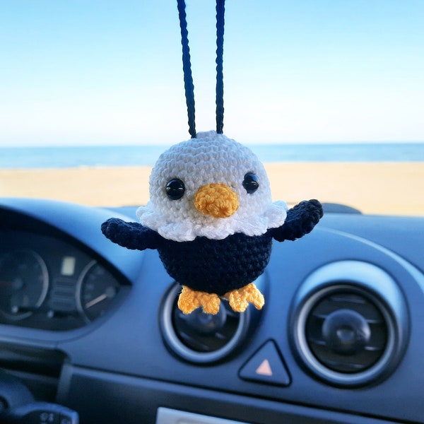 Baby Eagle, Car Rear View Miror Accessories, Car Decor, Key Chain, Bag Ornament, Best Friend Gifts, Easter Gift, Mother’s Day Gift.