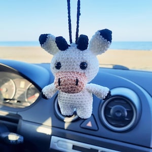 gehaakte auto-accessoires, achteruitkijkspiegeldecor, auto-accessoires voor vrouwen, auto-accessoires voor dieren, hangend ornament autospiegel, autobedels.