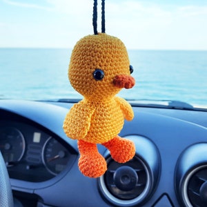 Chick - Cat- Elephant- Witch Hat Car Accessories, Rearview Mirror Charm, Car Ornament, Gift for New Car Driver, Birthday's Day Gift.