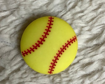 croc softball charms