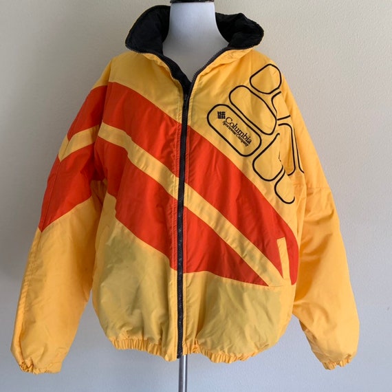 yellow columbia jacket