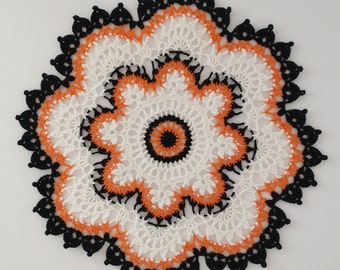 Halloween doily, Handmade crochet doily, Halloween decor, Table topper