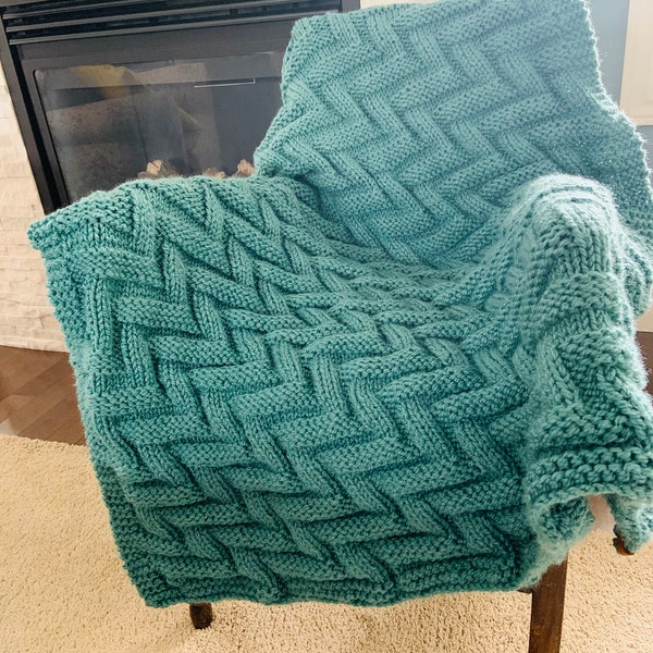 Chunky Knit Blanket Etsy Canada