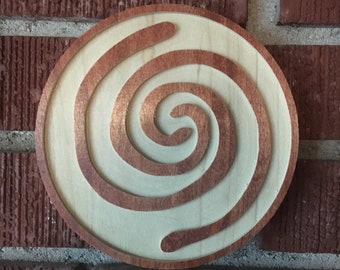 Taino Water Symbol Wooden Plaque