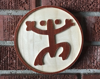 Coqui Taino wooden plaque