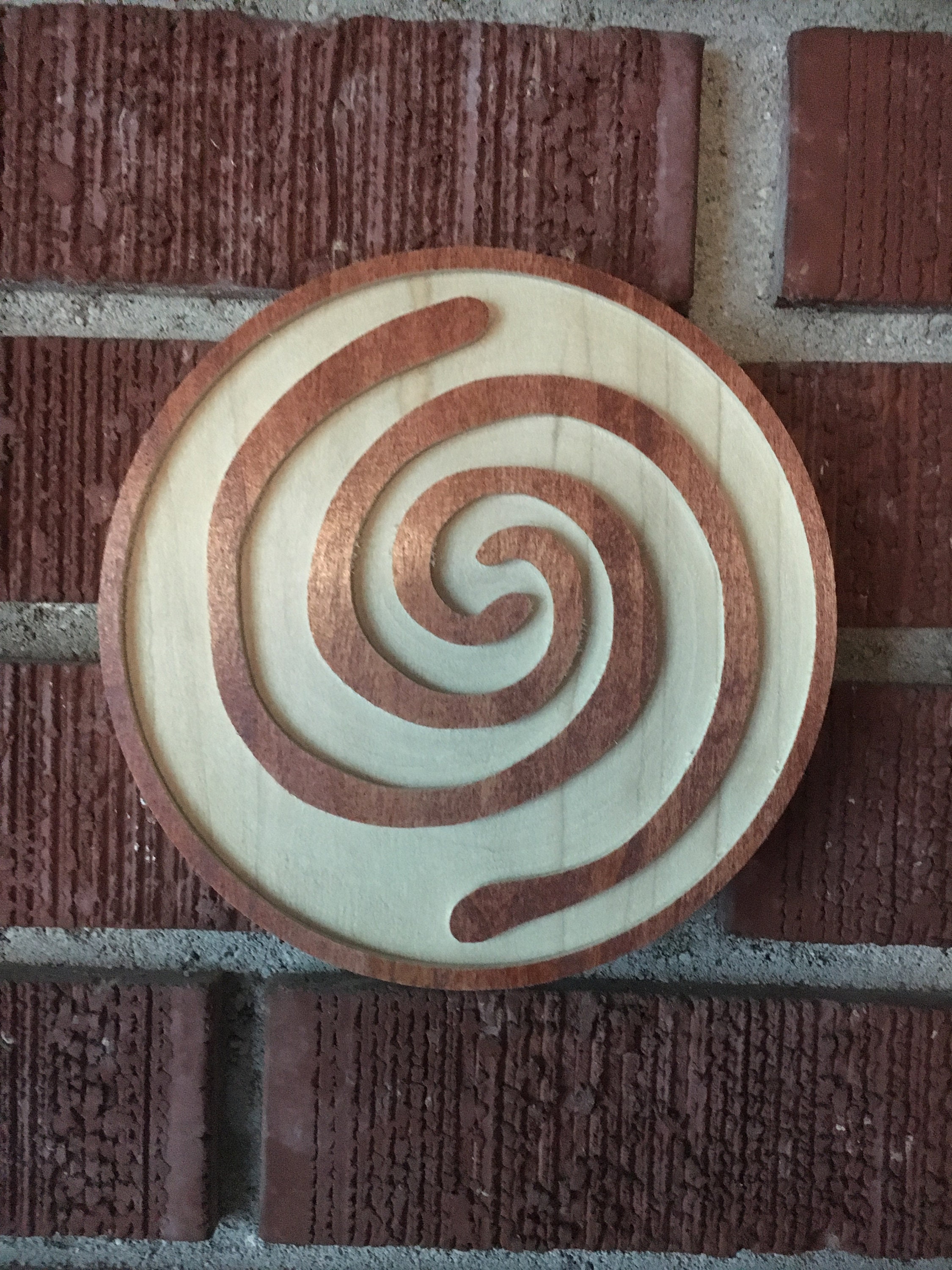 太鼓/タイコ　壁掛けオブジェ　TAOS 作者サイン有り　ネイティブ　インディアン Taino Water Symbol Wooden Plaque - Etsy