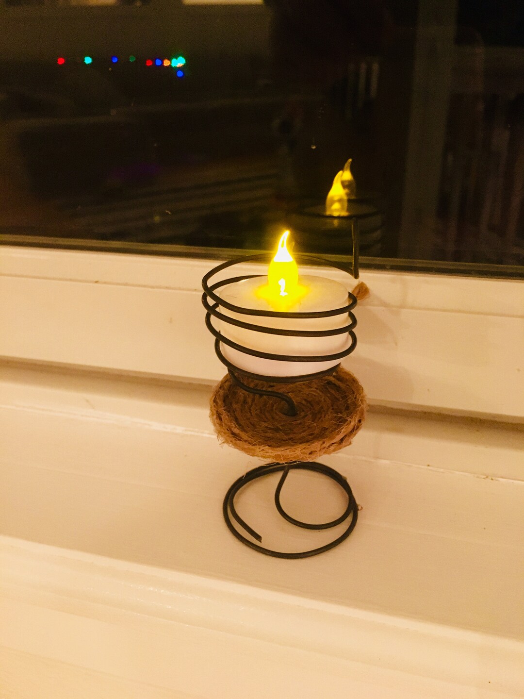 Wire Tea Set Project Hand-twisted Wire Tea Light Candle Holder Set: Christmas Advent Decor ...