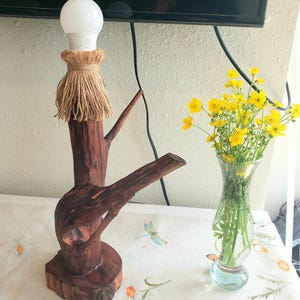 Driftwood Lamp, Table Lamp, Tall Table Lamp, Driftwood, Lamp, Desk Lamp, Rustic Lamp, Night Light, Wood Lamp, Unique Lamp, Unique,Gift,Light