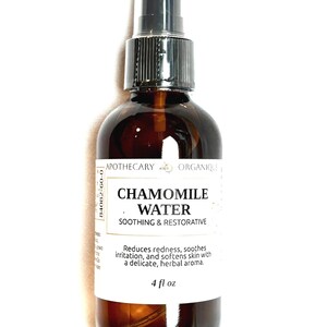 Organic Chamomile Water Hydrosol | Soothing Skin & Aromatherapy Mist