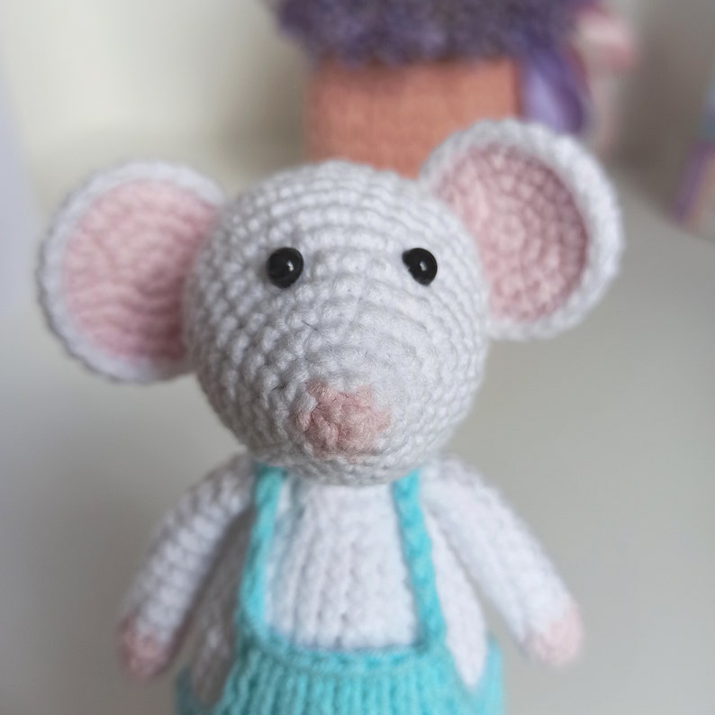 Cute mice toys in clothes Mouse boy in overalls Stuffed Etsy