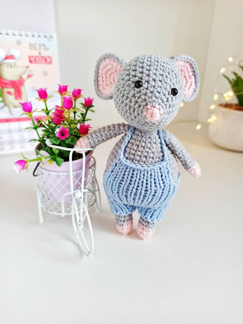 Cute Mice Toys in Clothes Mouse Boy in Overalls Stuffed Etsy