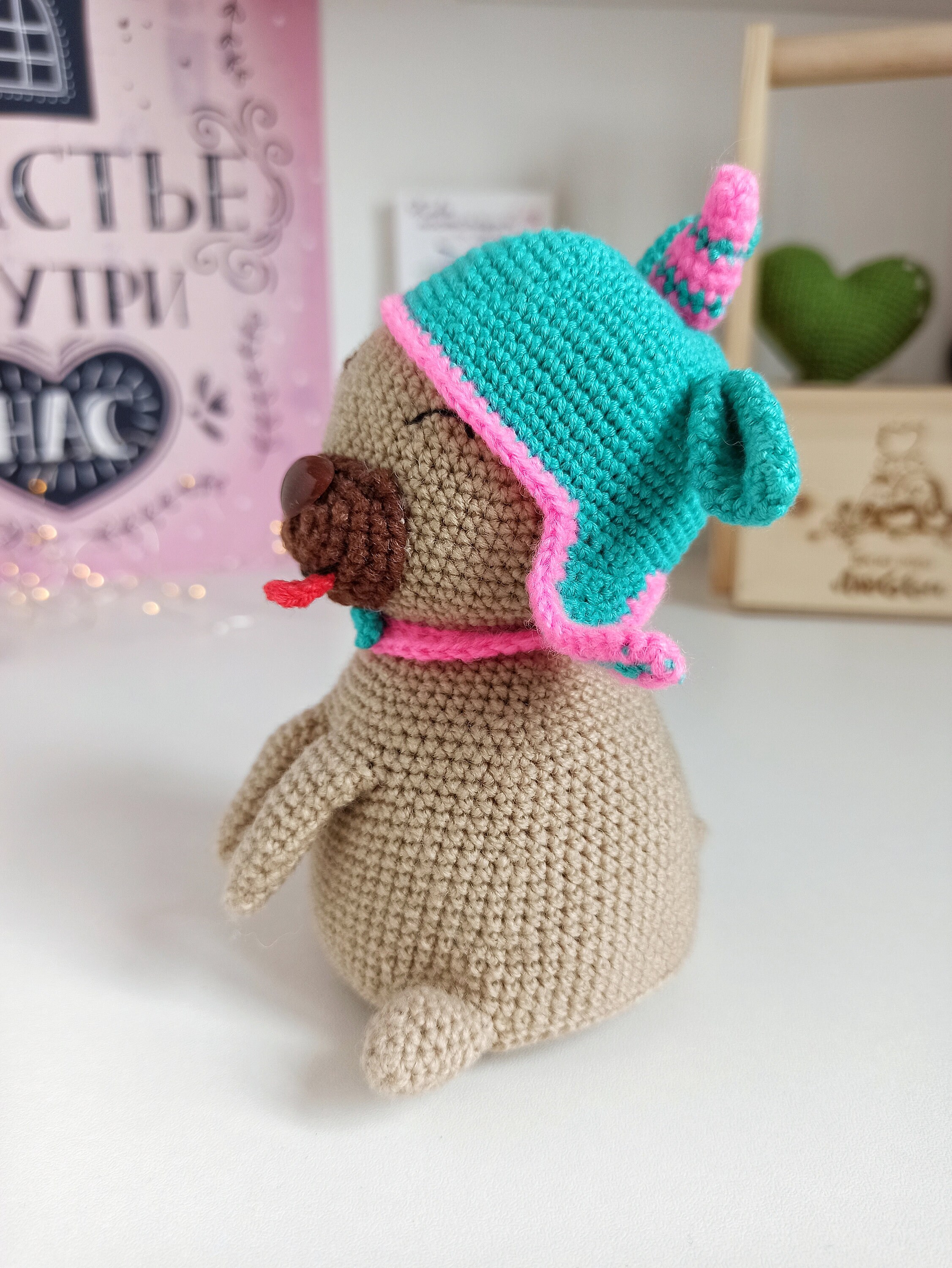 Puppy dog soft toy for baby Stuffed animal unicorn PUG Gift Etsy