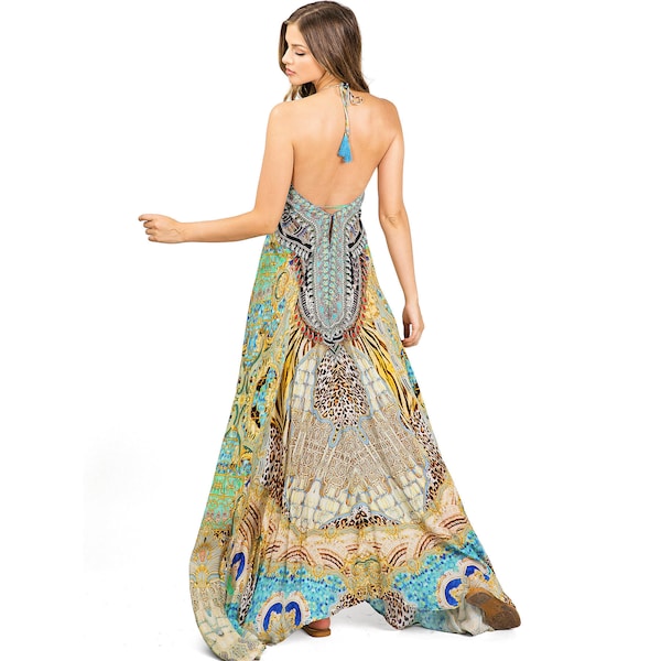 Tropical Print Knit Dress main image 1