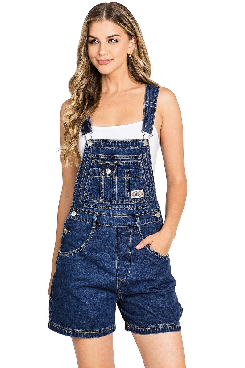 Lana Roux Womens 90s Retro Revolt Utility Denim Romper - Etsy