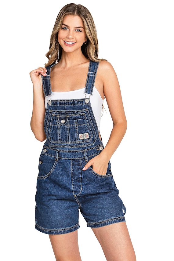 Lana Roux 90s Retro Revolt Dungaree Utility Denim Twill Jumpsuit