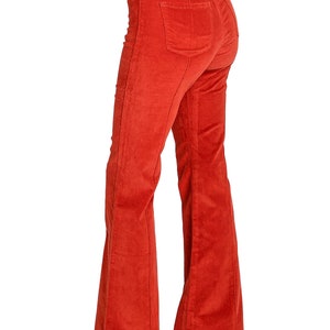 Women's High Rise Retro Corduroy Bell Bottoms Stretch Flare Pants - Etsy